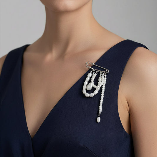 Pearl Drape Brooch