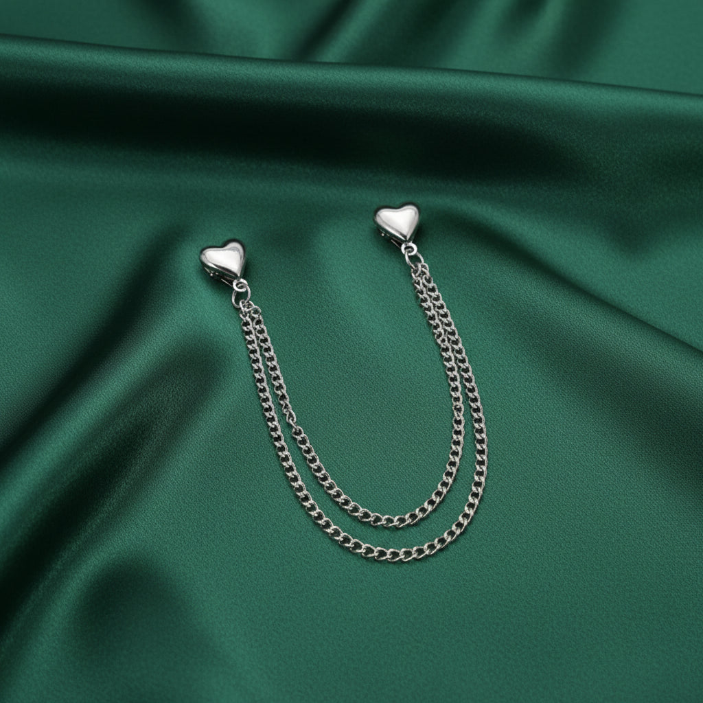 Heartlink Drape Brooch