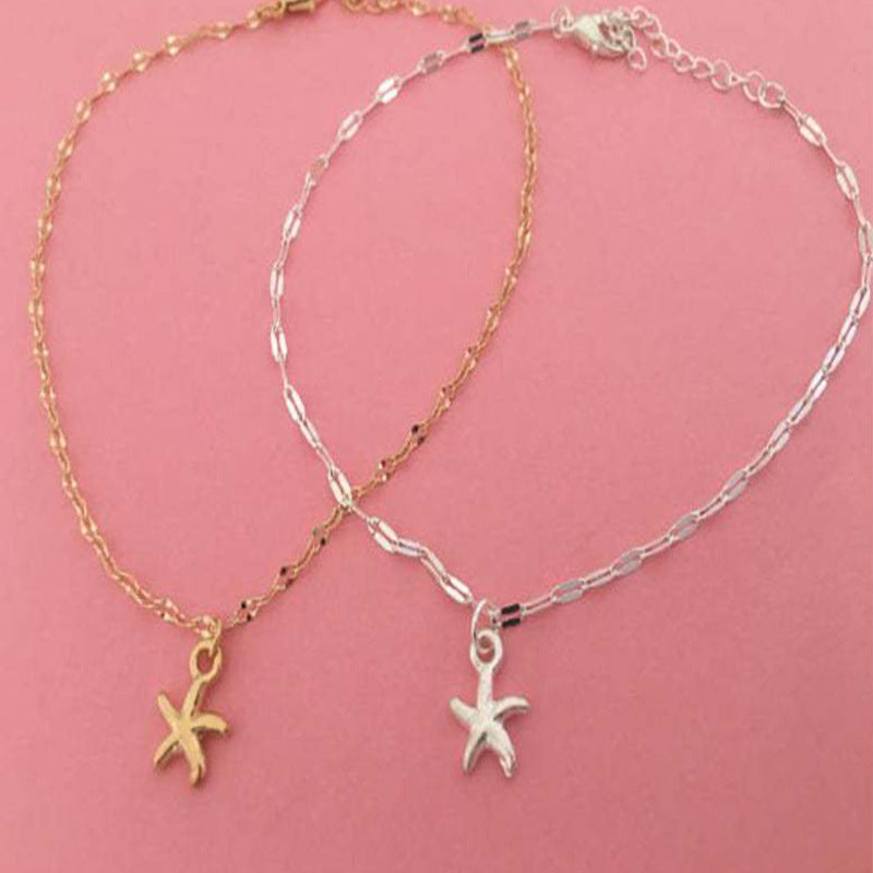 Starfish Charm Anklet