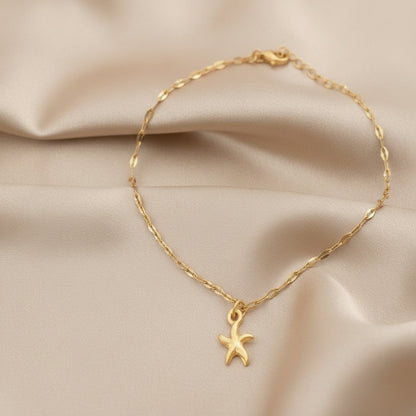 Starfish Charm Anklet