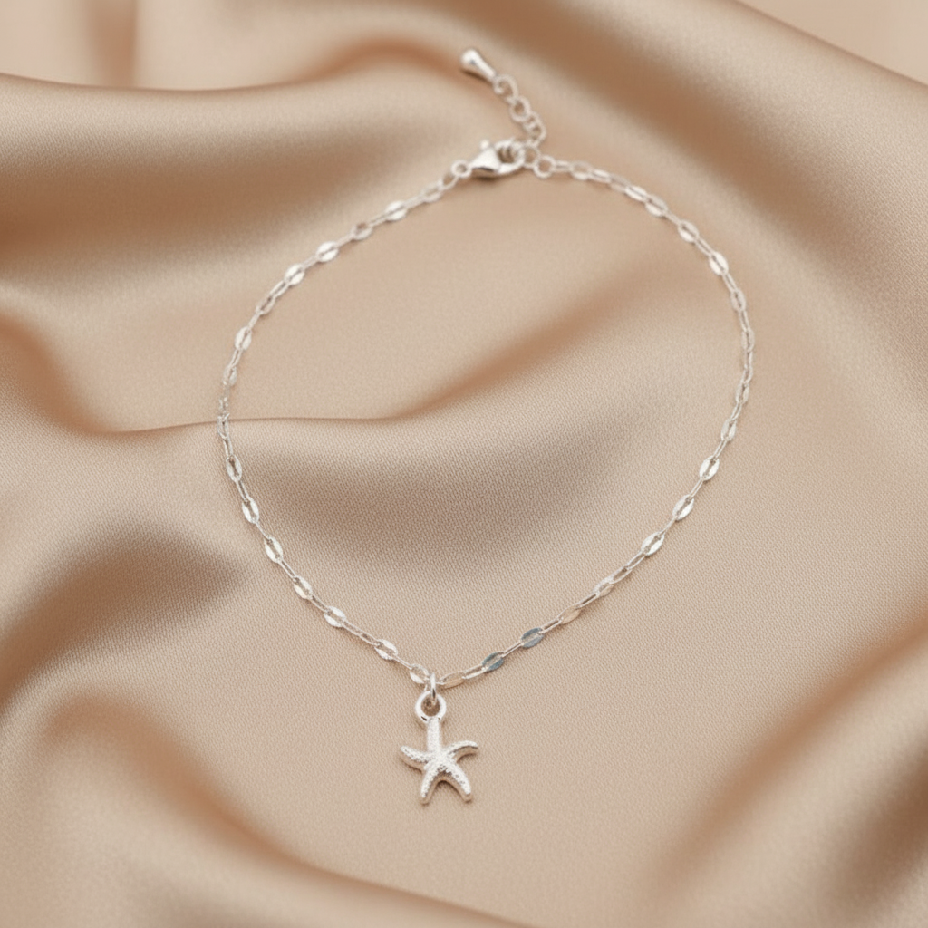 Starfish Charm Anklet