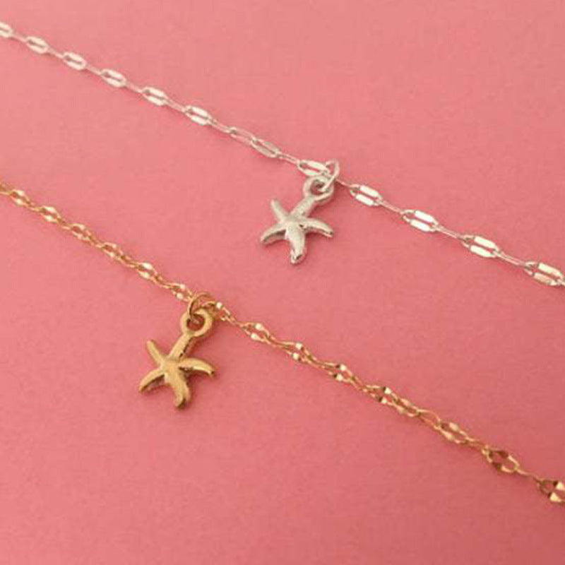 Starfish Charm Anklet
