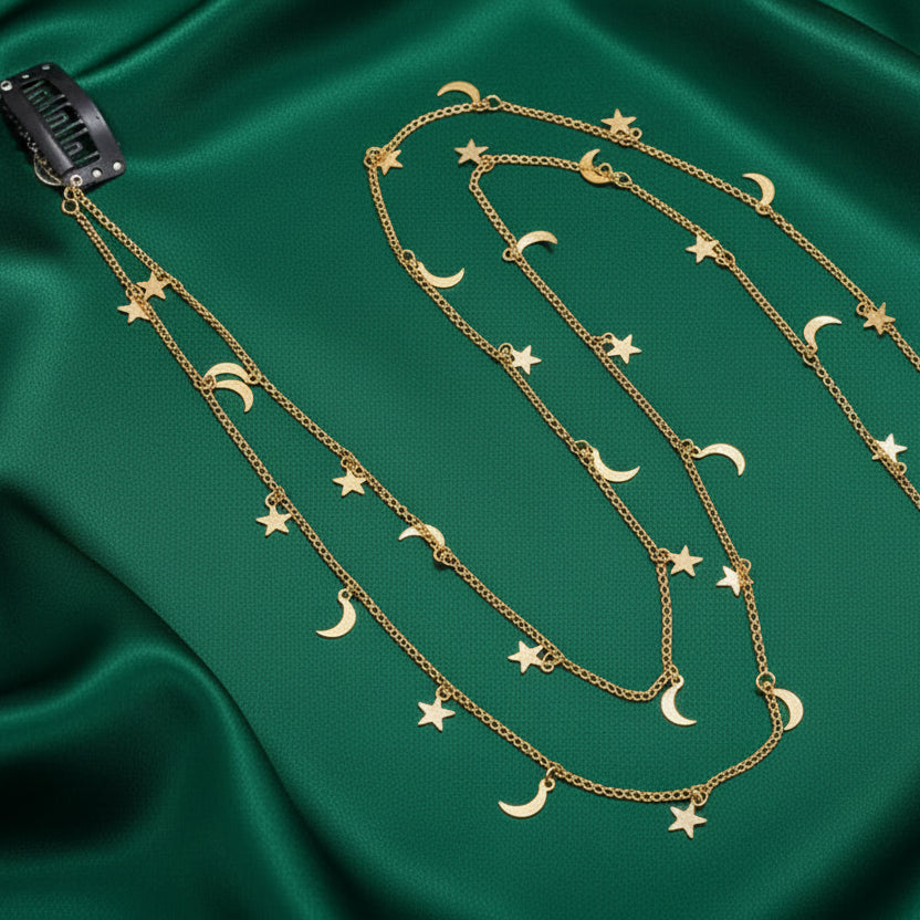 Moonlit Celestial Hair Chain