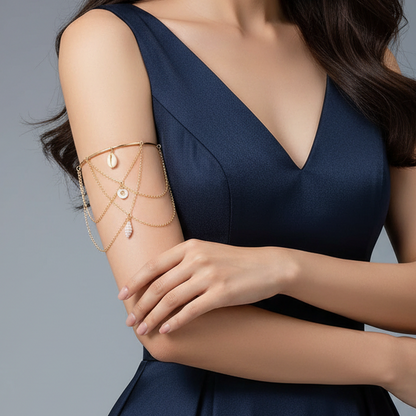 Ocean Drift Shell Arm Cuff