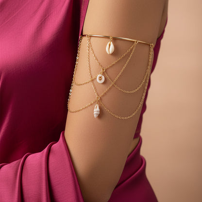 Ocean Drift Shell Arm Cuff