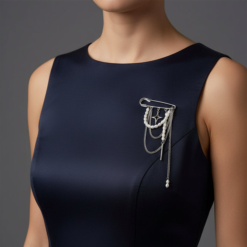 Stellar Drape Brooch