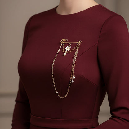 Celeste Drape Brooch