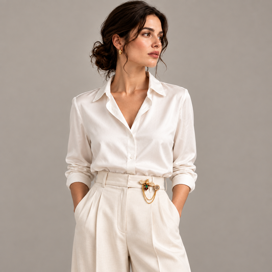 Regal Bee Drape Brooch