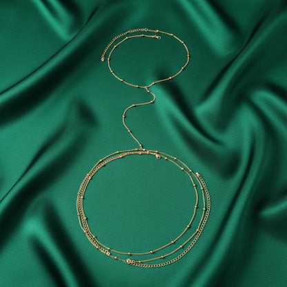 Coastal Glow waist chain worn on its own