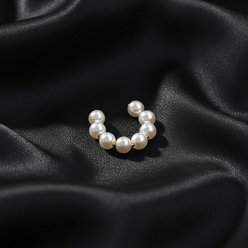 Luminous Pearl Arc Ear Cuff