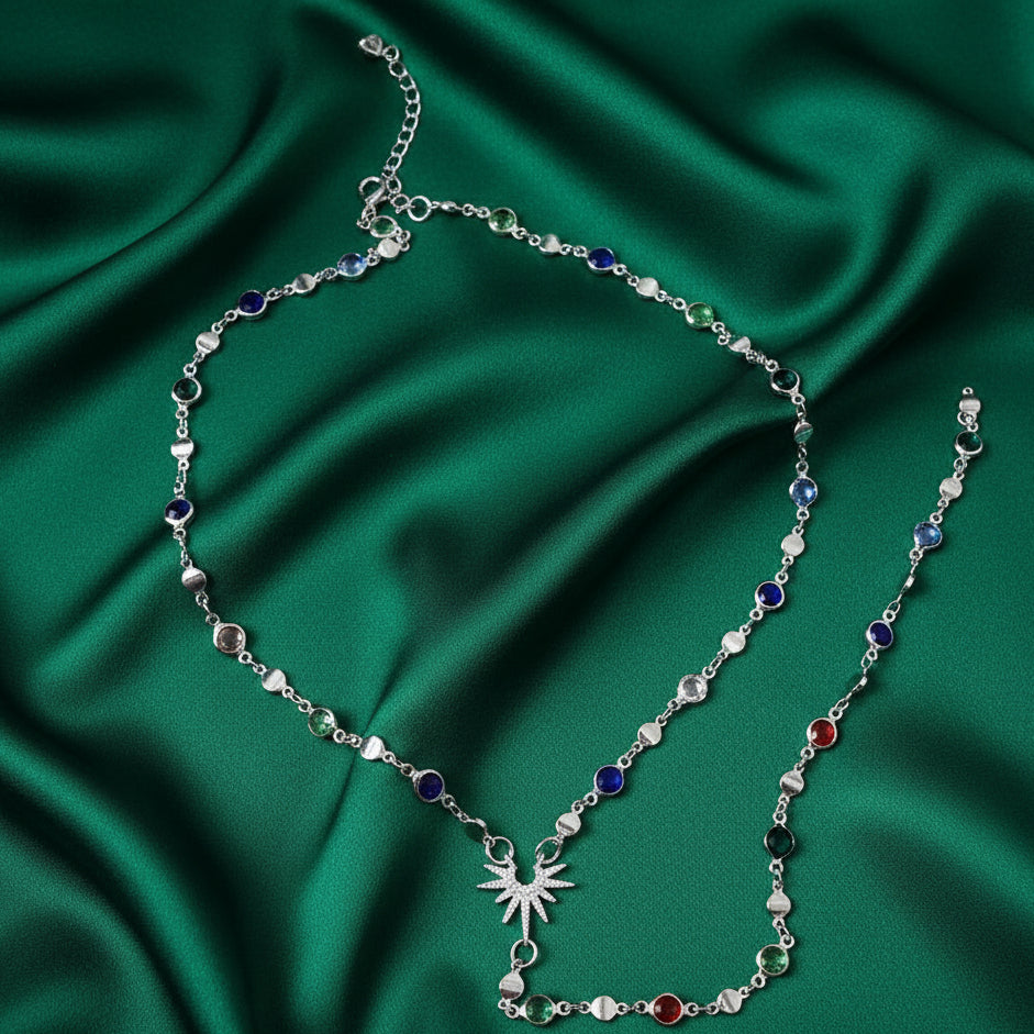 Multi Crystal Body Chain