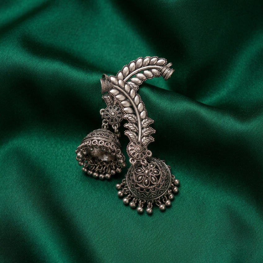Patralekha Leaf Jhumka Ear Cuffs | Pair