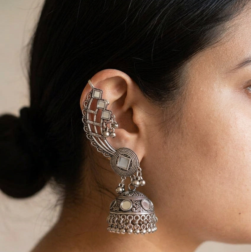 Aaina Arch Jhumka Ear Cuffs | Pair
