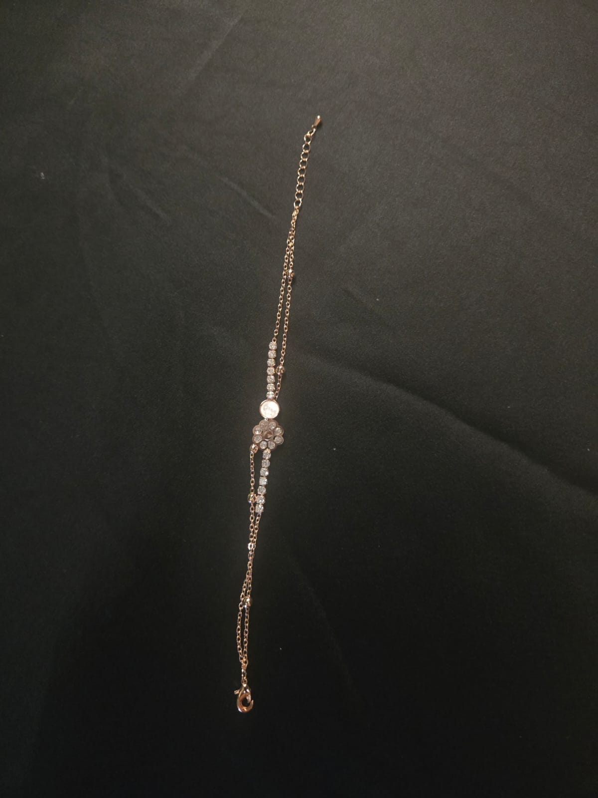 Rosette Bloom Rose Gold Bracelet