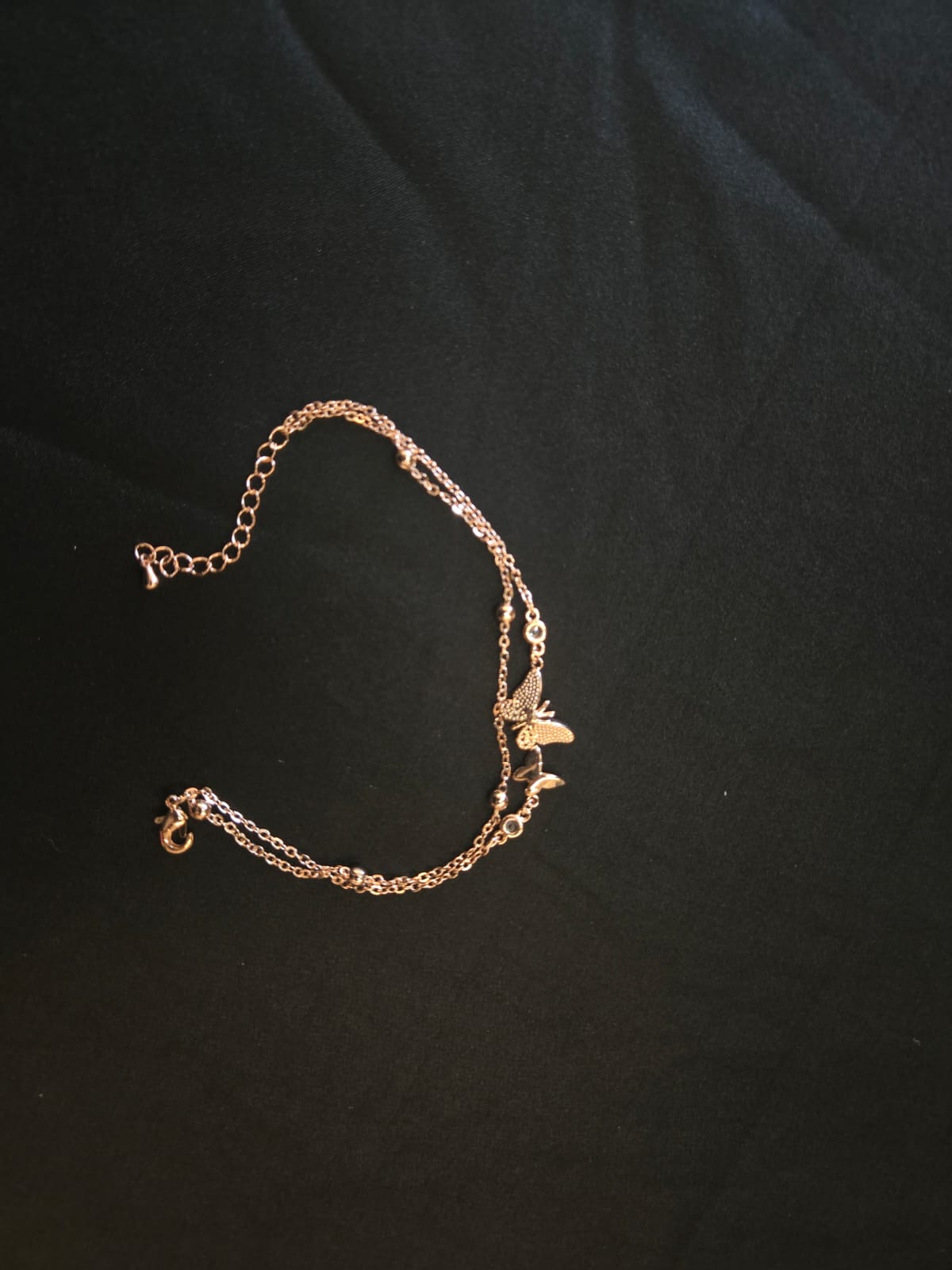 Butterfly Kisses Rose Gold Bracelet