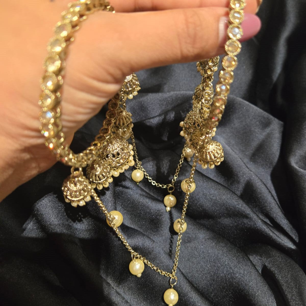 Royal Jhumki Kundan Bangles