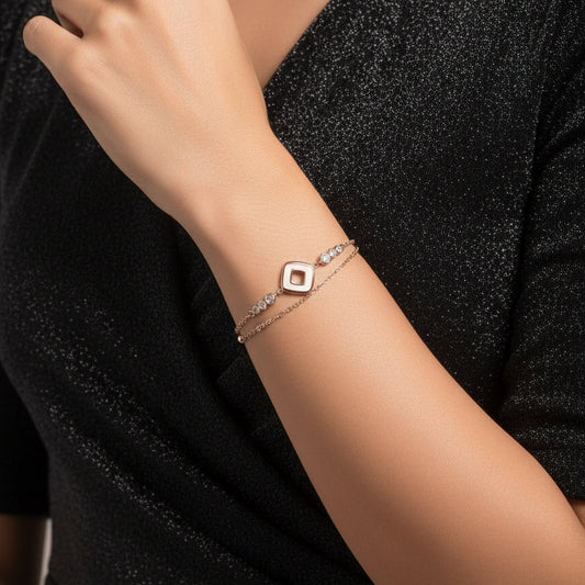 Minimal Luxe Geometric Bracelet