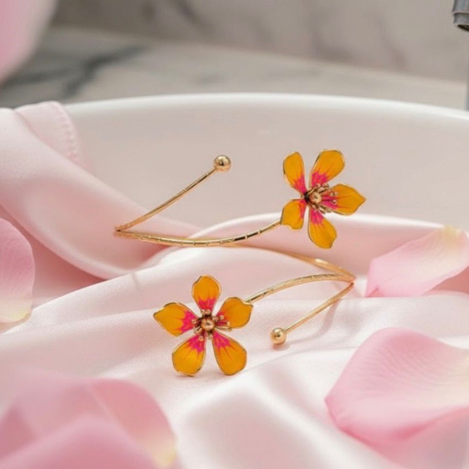 Sun-Kissed Frangipani Arm Band