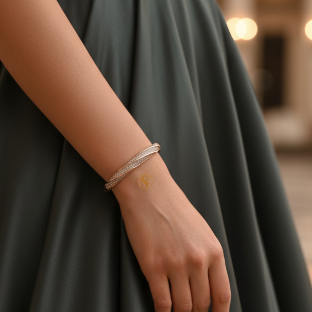 Twilight Curve Sparkle Bracelet