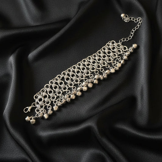Silver Symphony Anklet