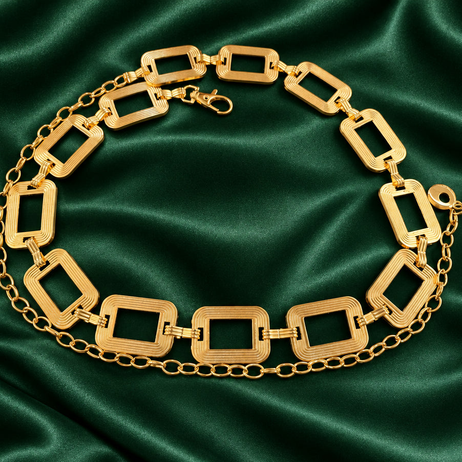 GeoLink Metallic Kamarbandh Waist Chain
