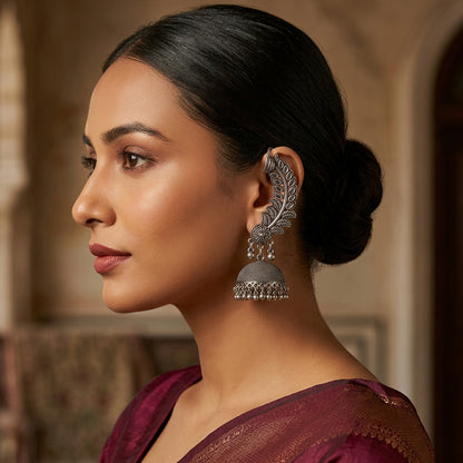 Parna Leaf Jhumka Ear Cuffs | Pair
