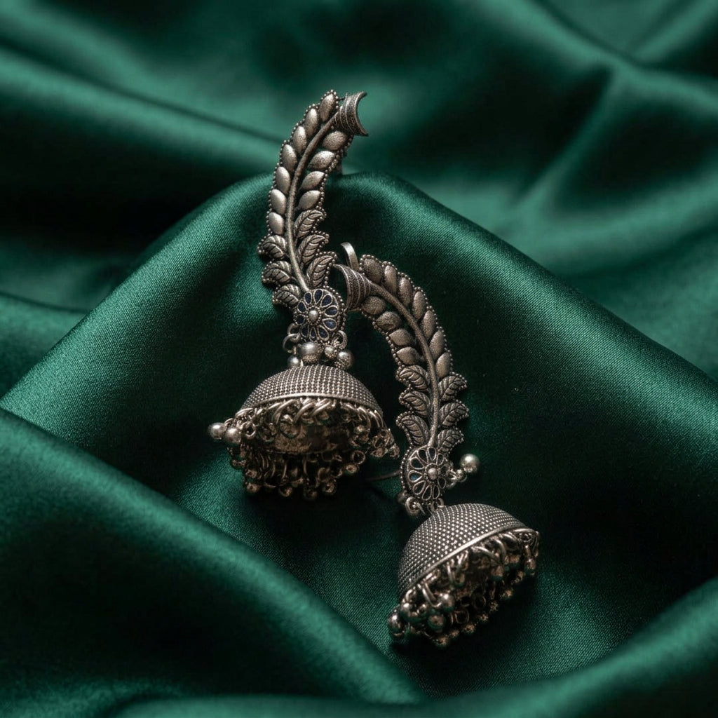 Parna Leaf Jhumka Ear Cuffs | Pair