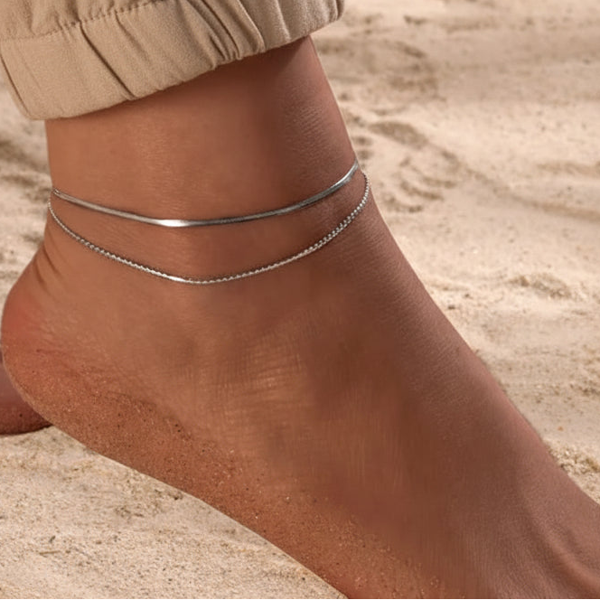 Aarohi Dual-Gleam Anklet