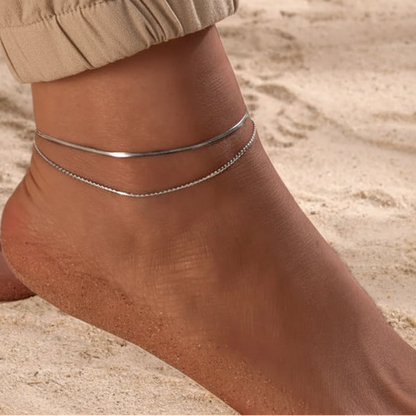 Aarohi Dual-Gleam Anklet