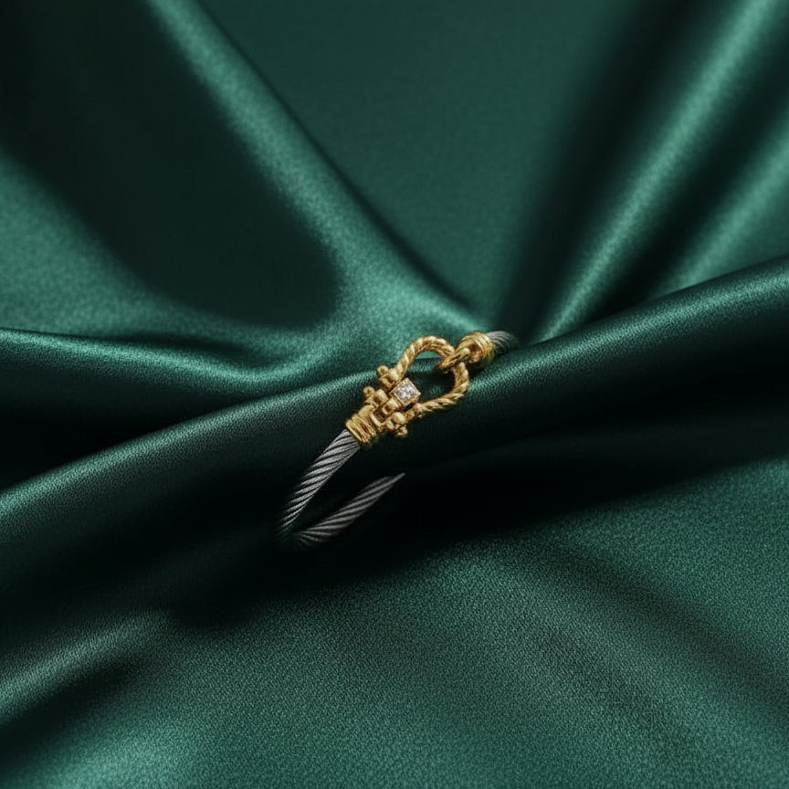 TwistLink Dual-Tone Teen Bracelet