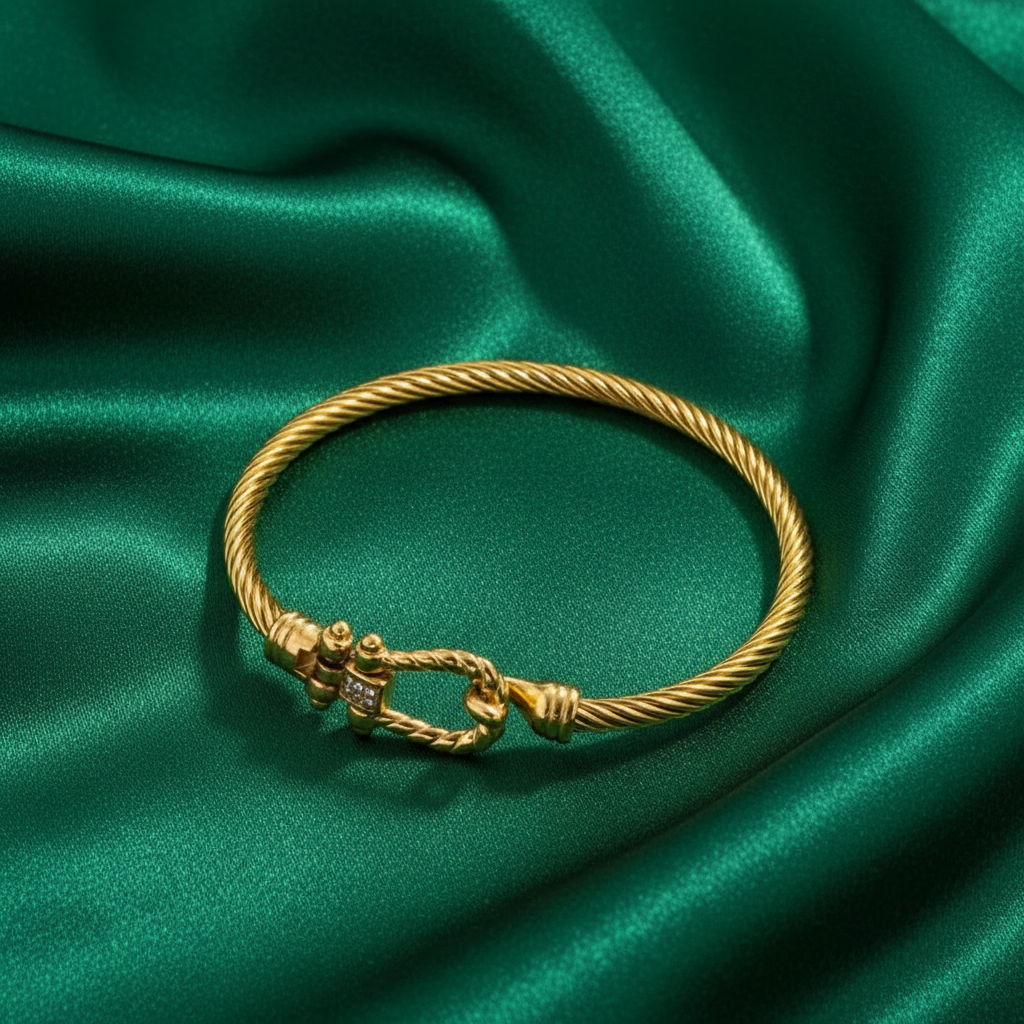 Golden TwistLink Teen Bracelet