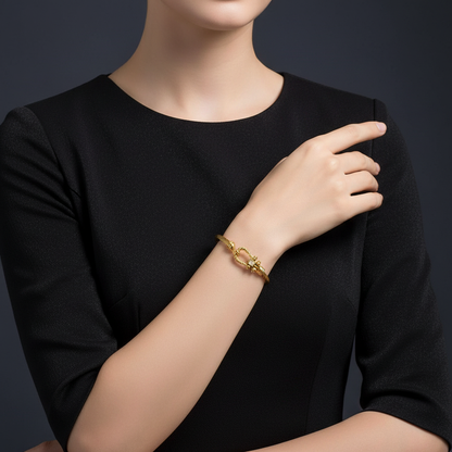 Golden TwistLink Teen Bracelet