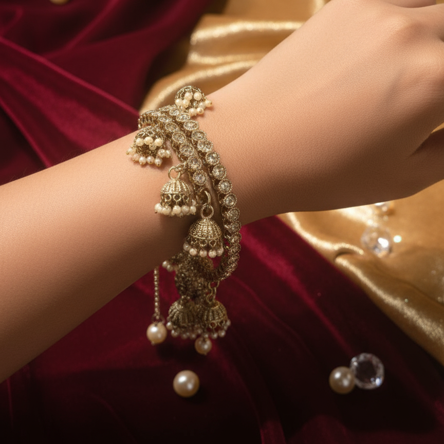 Royal Jhumki Kundan Bangles
