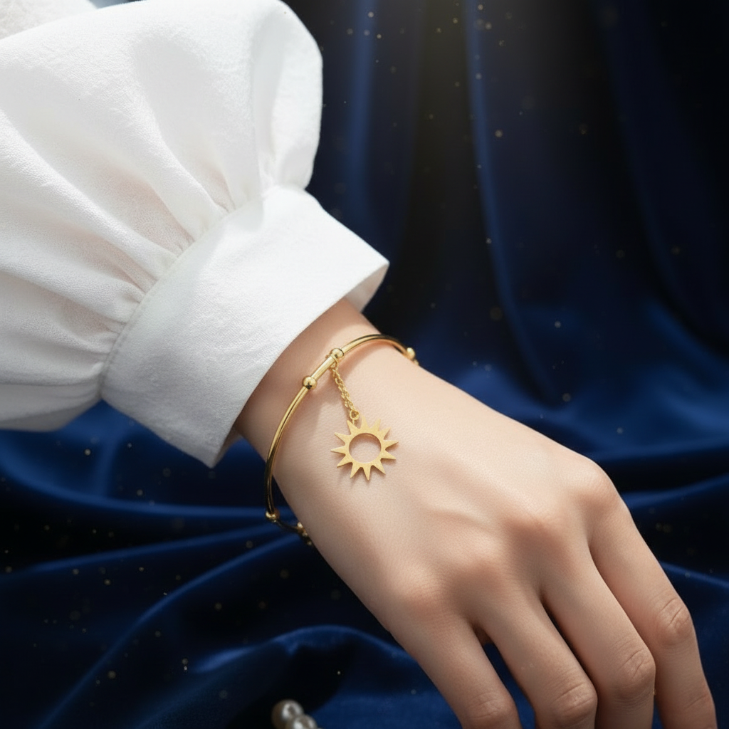 Golden Sun Charm Bracelet