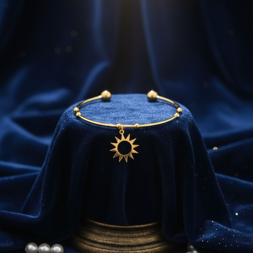 Golden Sun Charm Bracelet