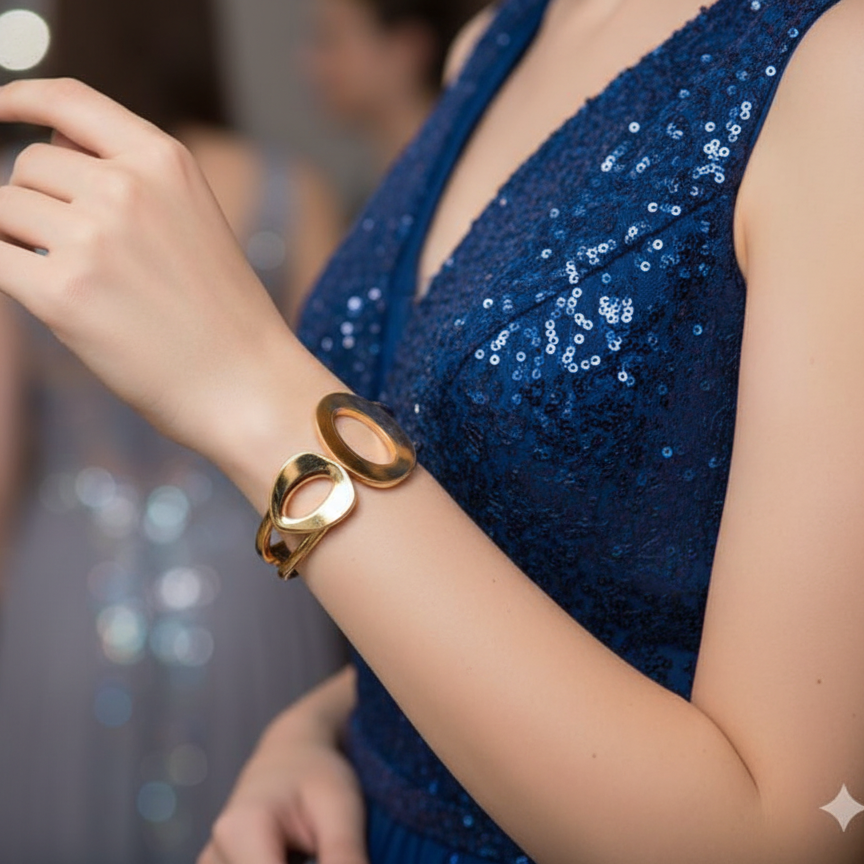 Luxe Orbit Teen Cuff Bracelet