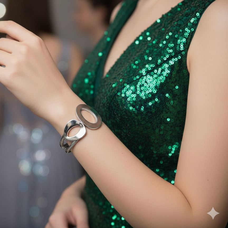 Luxe Orbit Teen Cuff Bracelet