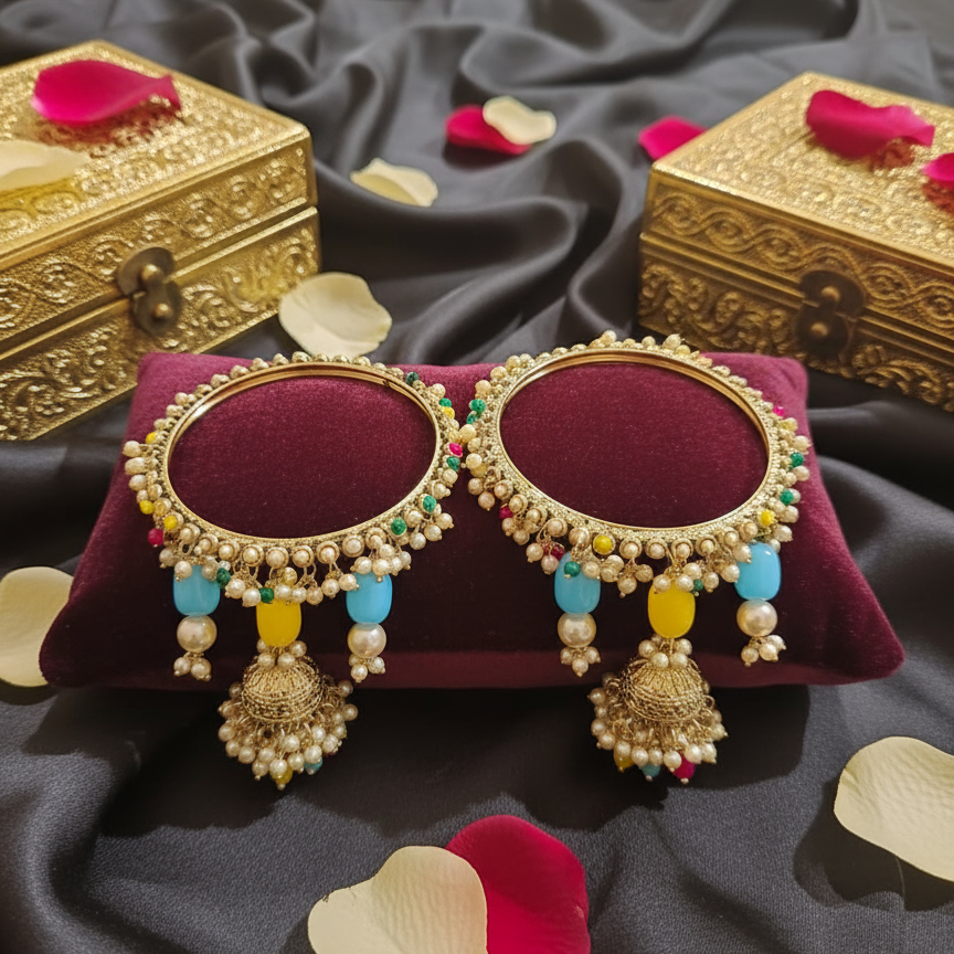 Mehfil Multicolour Jhumki Bangles