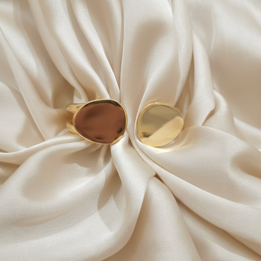 Molten Glow Statement Cuff Bracelet