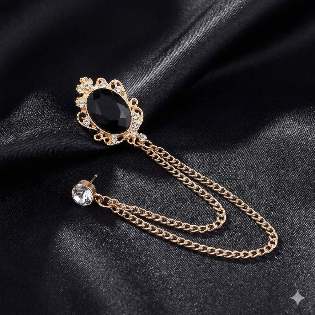 Majestic Midnight Brooch